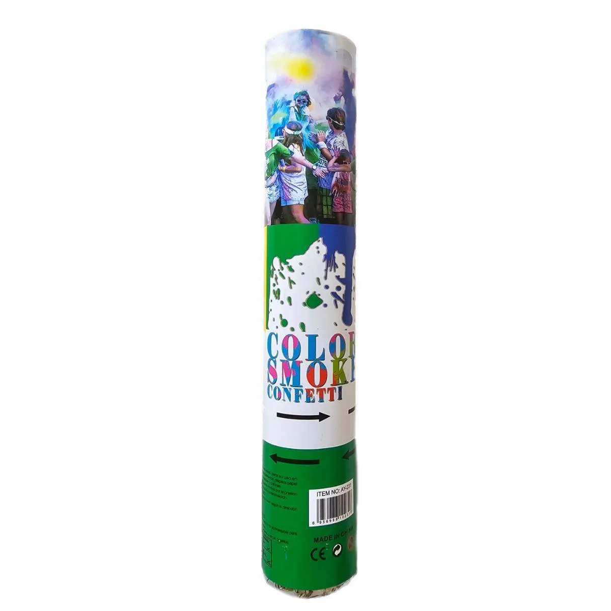 Color Smoke and Confetti bomb - Gender Reveal - Parties - Year end Function - Green