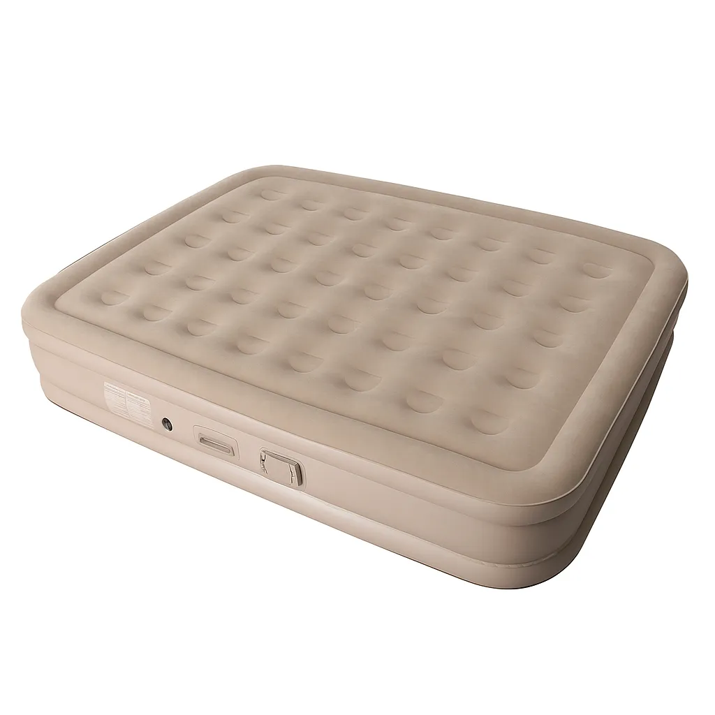 Premium Double Self-Inflating Airbed with Built-in Rechargeable Pump