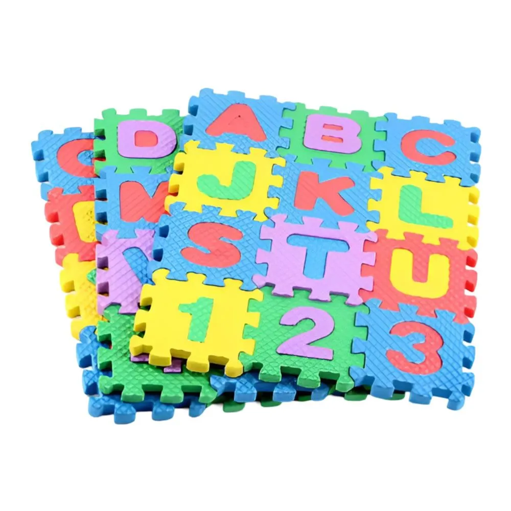 Alphabet Letters Number Foam Carpets - 3 Piece