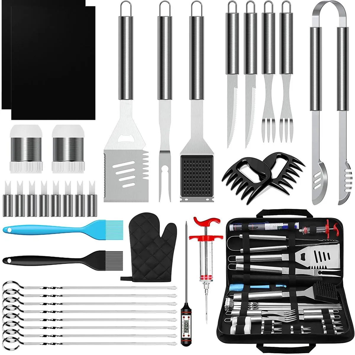 Braai BBQ Grill Utensil Tool Thermometer 35 Piece Set
