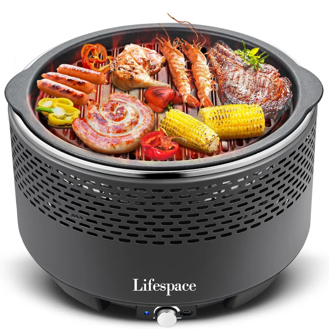 Lifespace Portable Charcoal Braai with Dome Lid & Carry Bag