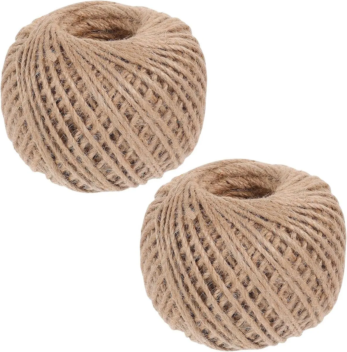Natural Jute Twine String 3mm Braided Cord for Crafts Gardening Packing 2