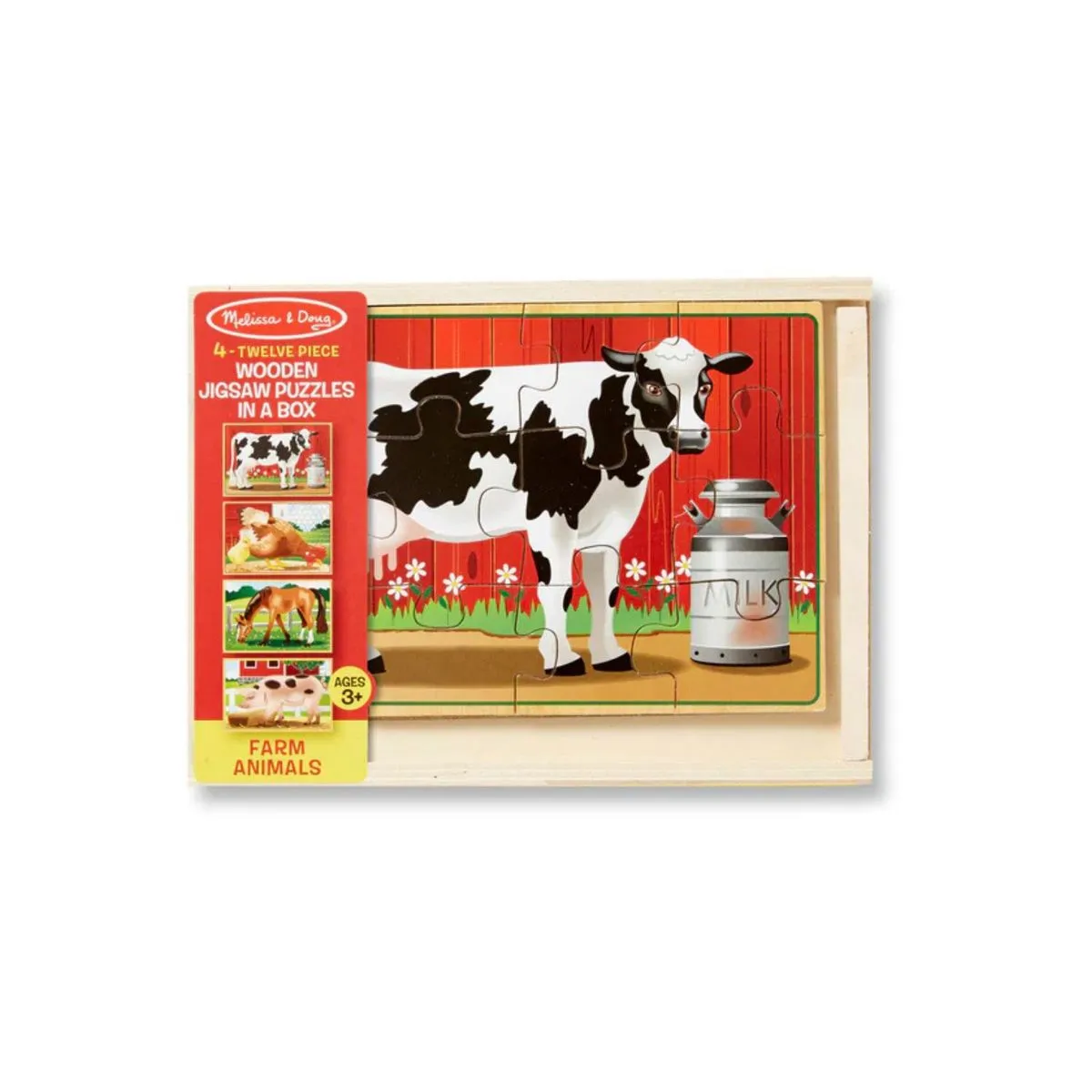 Melissa & Doug Farm Animals Jigsaw Puzzles in a Box