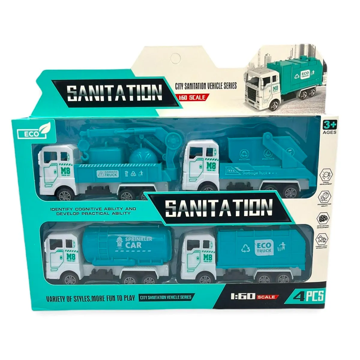 City Sanitation Series - Toy Truck Play Set