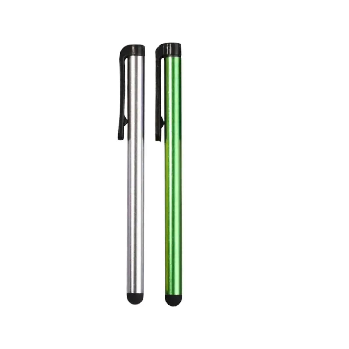 2 x CTDW Small Stylus Pens- Silver & Green