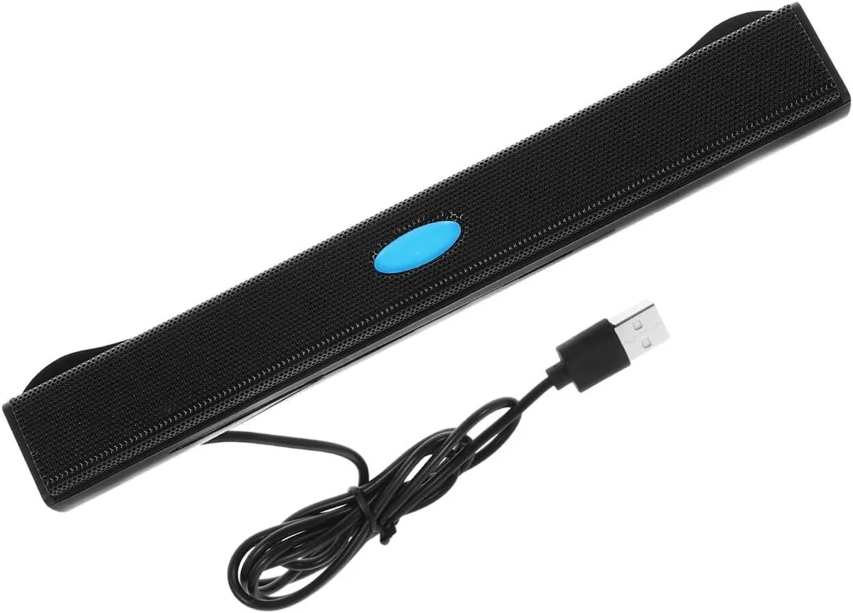 Tv Sound Bar USB Soundbar USB Speaker Surround Sound Bar, Medium, Black