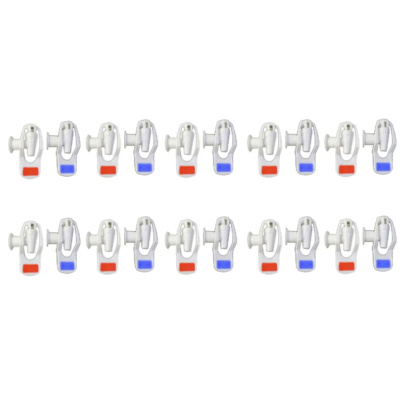 Water Dispenser Replacement Push Type White Plastic Tap Faucet 20 Pcs