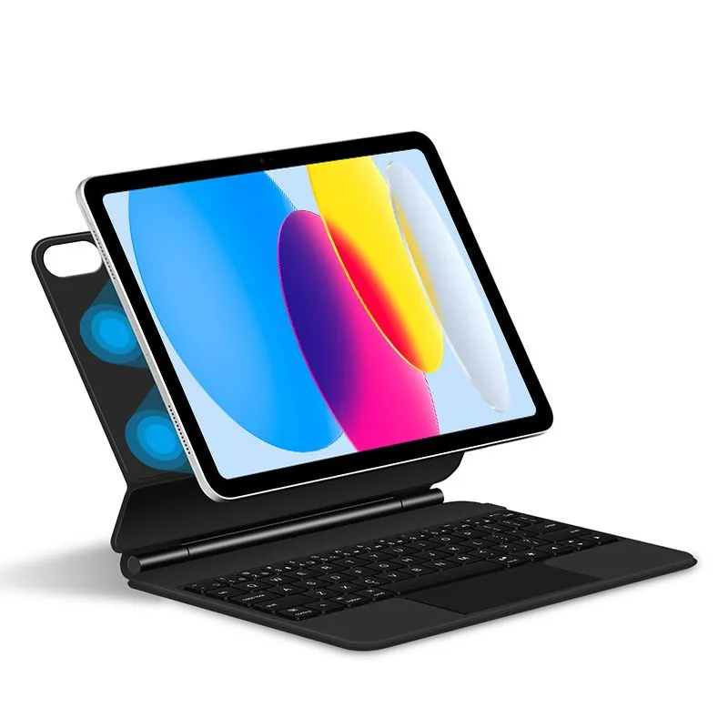 Magnetic Keyboard Compatible With iPad 11th A16 2025 10th Generation 10.9" - Black