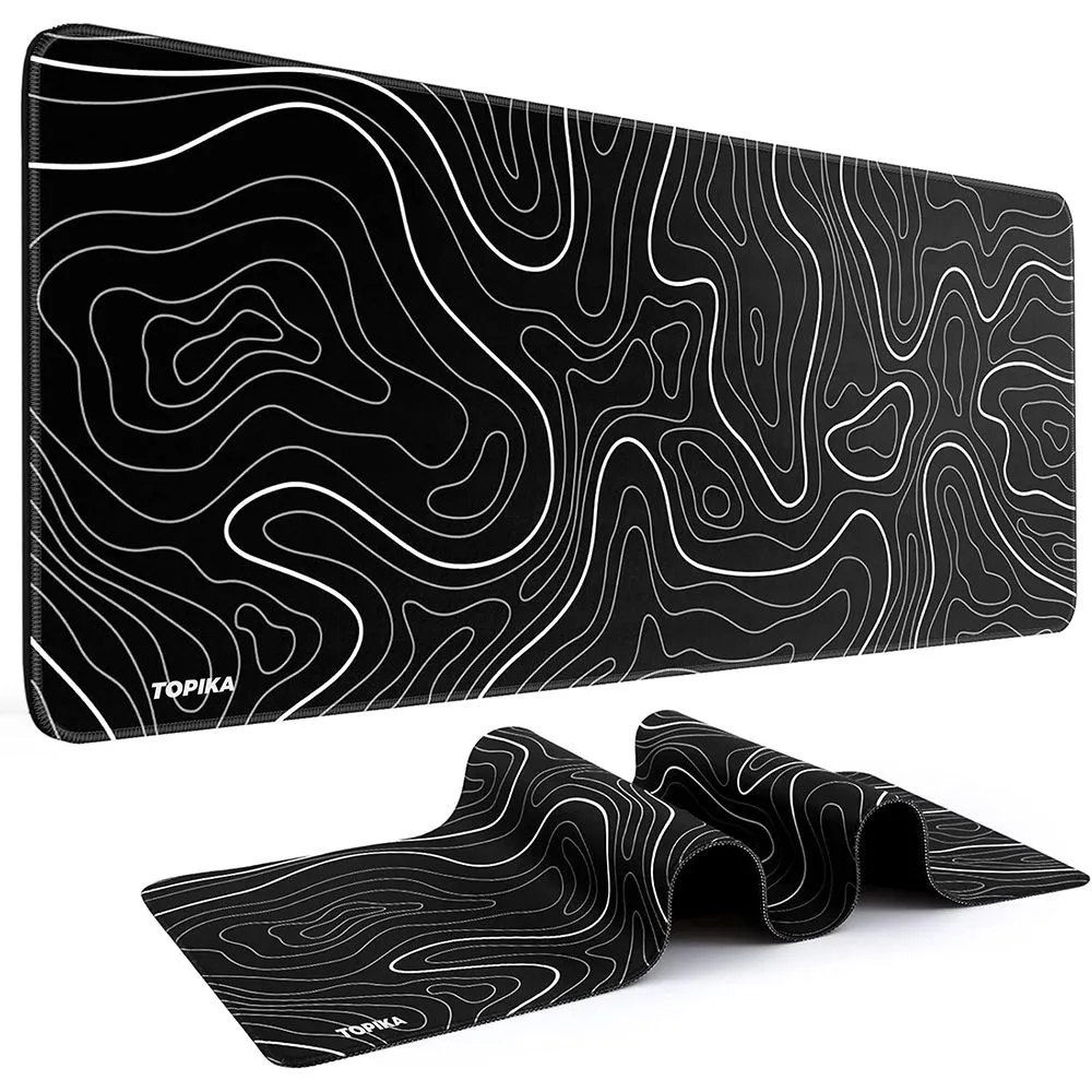 Topika - Extra Large Mouse Pads,Gaming Mousepad&Desk Mat For Office - Black