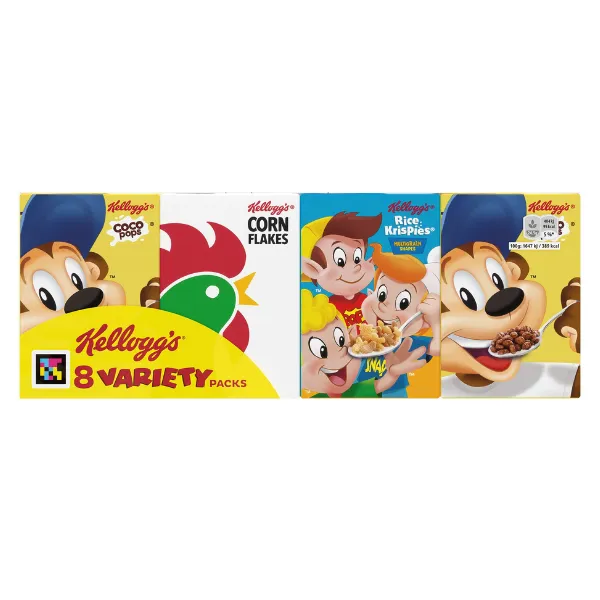 Kellogs Breakfast Cereal Variety Pack - 8 Pack