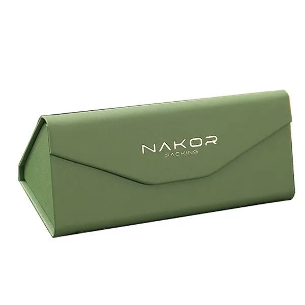 Eyeglass Cases Foldable Sunglasses Eyewear Eye Glasses Case Unisex - Green