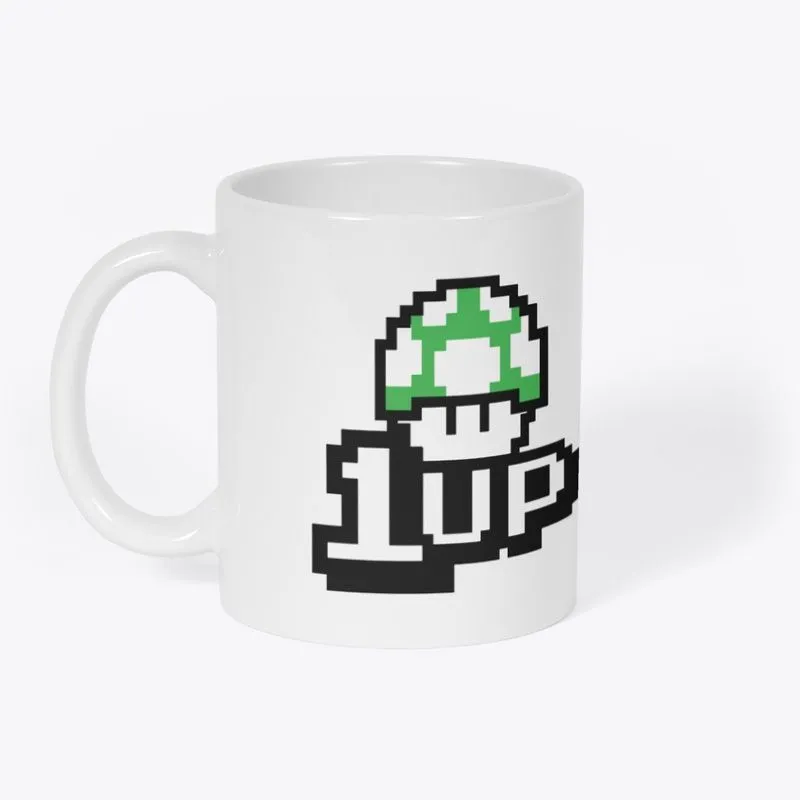 1 Up Mushroom Coffee Mug
