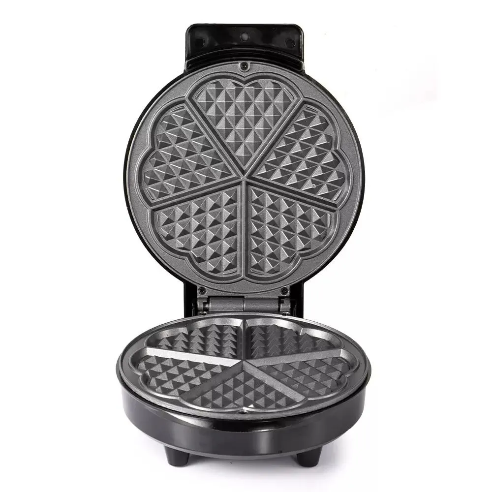 Fully automatic breakfast machine heart type waffle maker 1000W