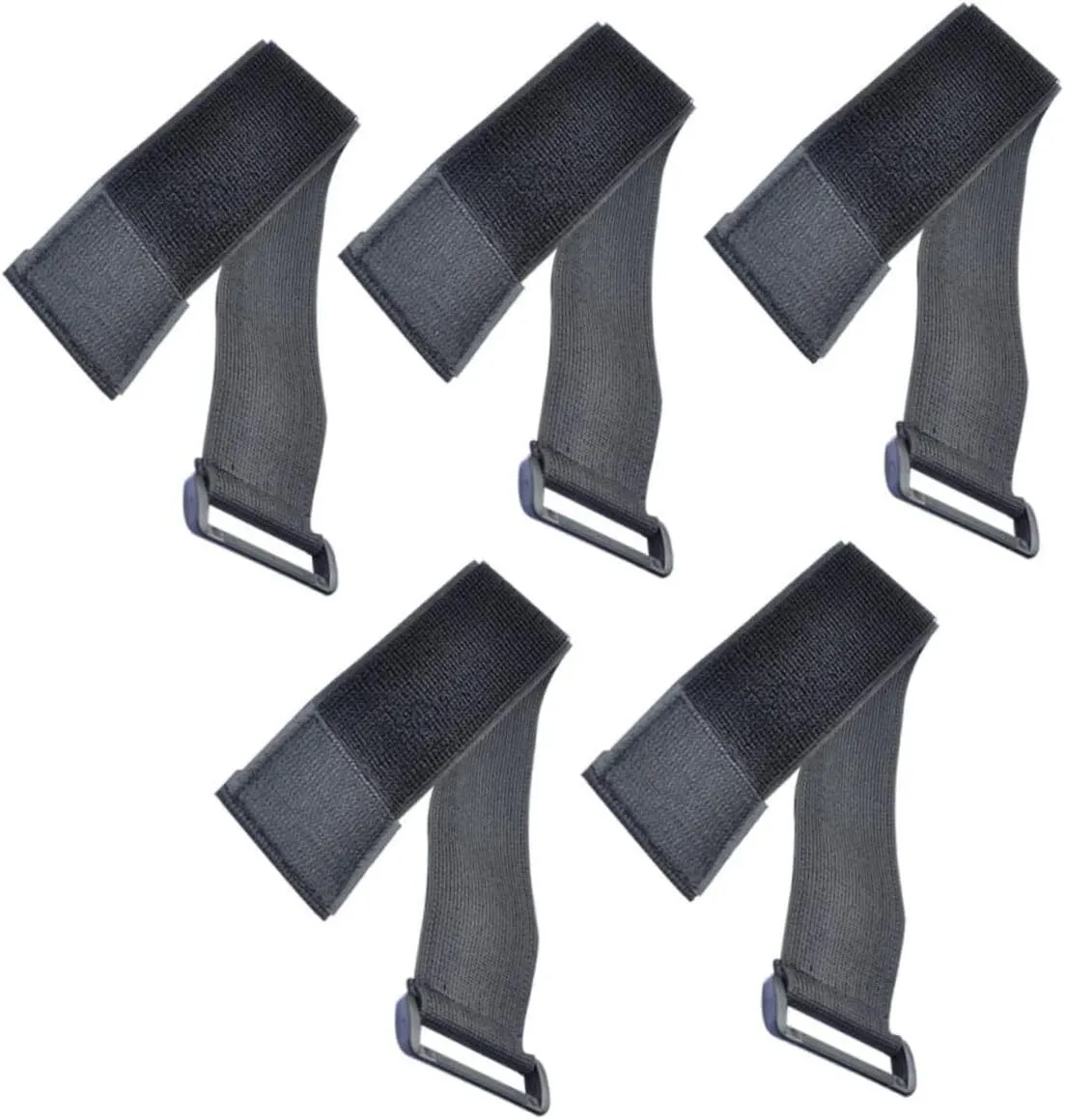 5pcs 30cm Adjustable Bundling Belts for Sundries Self-Adhesive Elastic Tie