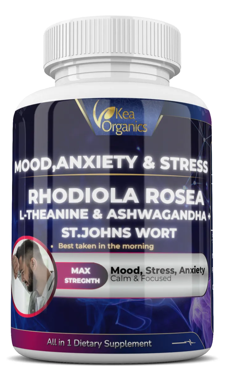 Kea Organics - Mood,Anxiety & Stress Reliever - 60 Veggie Capsules