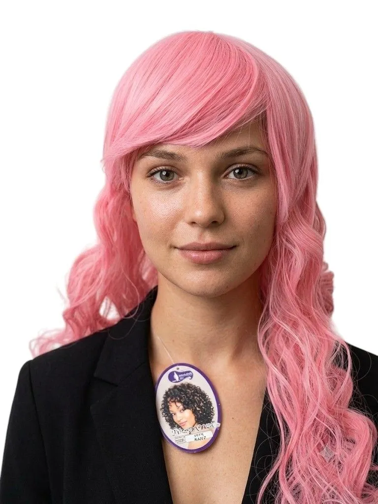 Long Bouncy Curl Synthetic Wig With Fringe-Lyla-T1920
