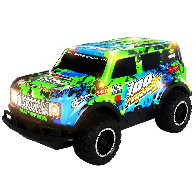 Lime Green Livery Remote Control Car 1:24 Scale Kids Toy RC Car Boys Gift