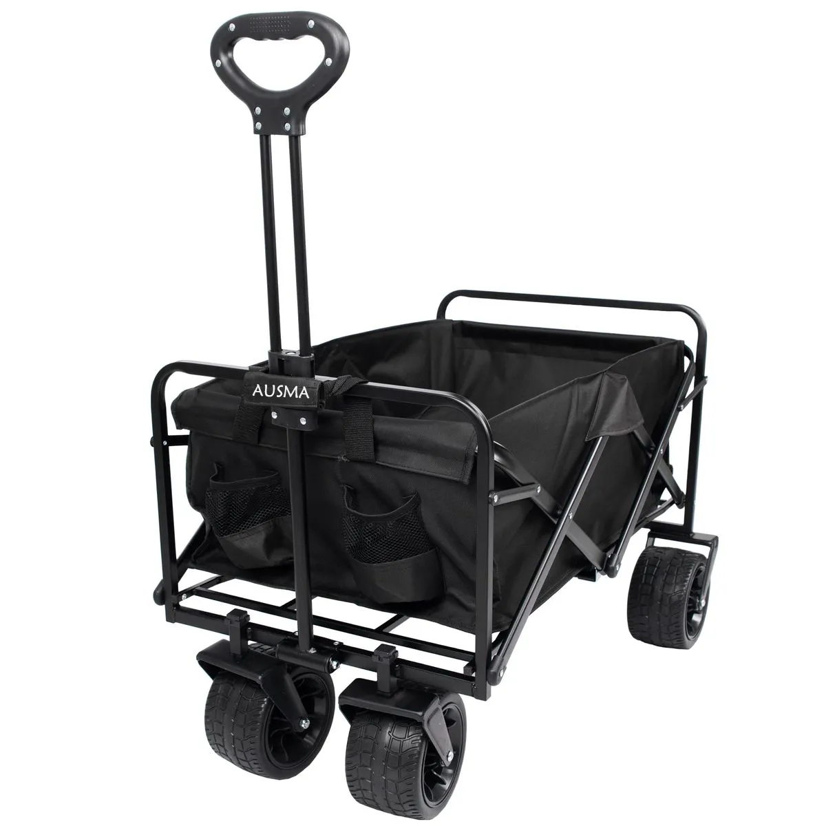 Ausma 90cm x 47cm Compact Folding Camping Cart Utility Wagon
