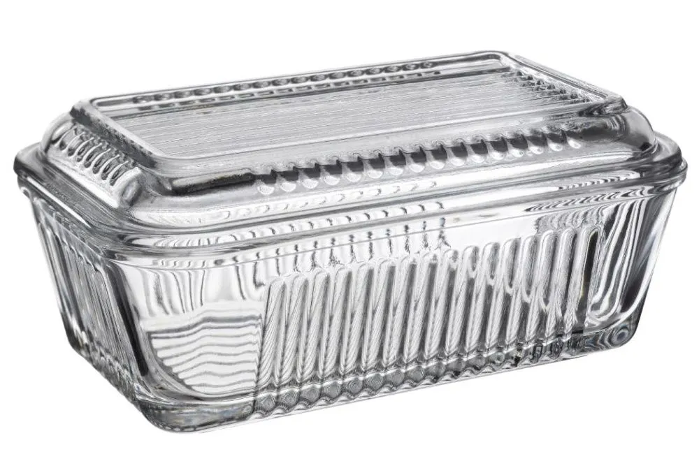 Pasabahce Frigo Butter Dish With Glass Lid - 250g