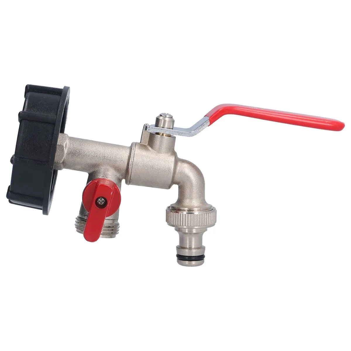Brass Tank Drain Valve Double Connector for IBC Tote Adapter