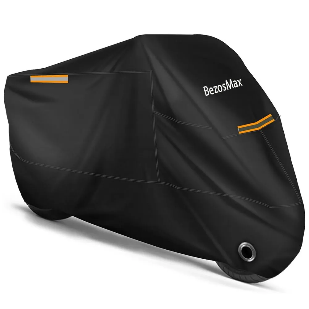 BezosMax Motorcycle Cover All Season Universal Weather ,Waterproof Sun