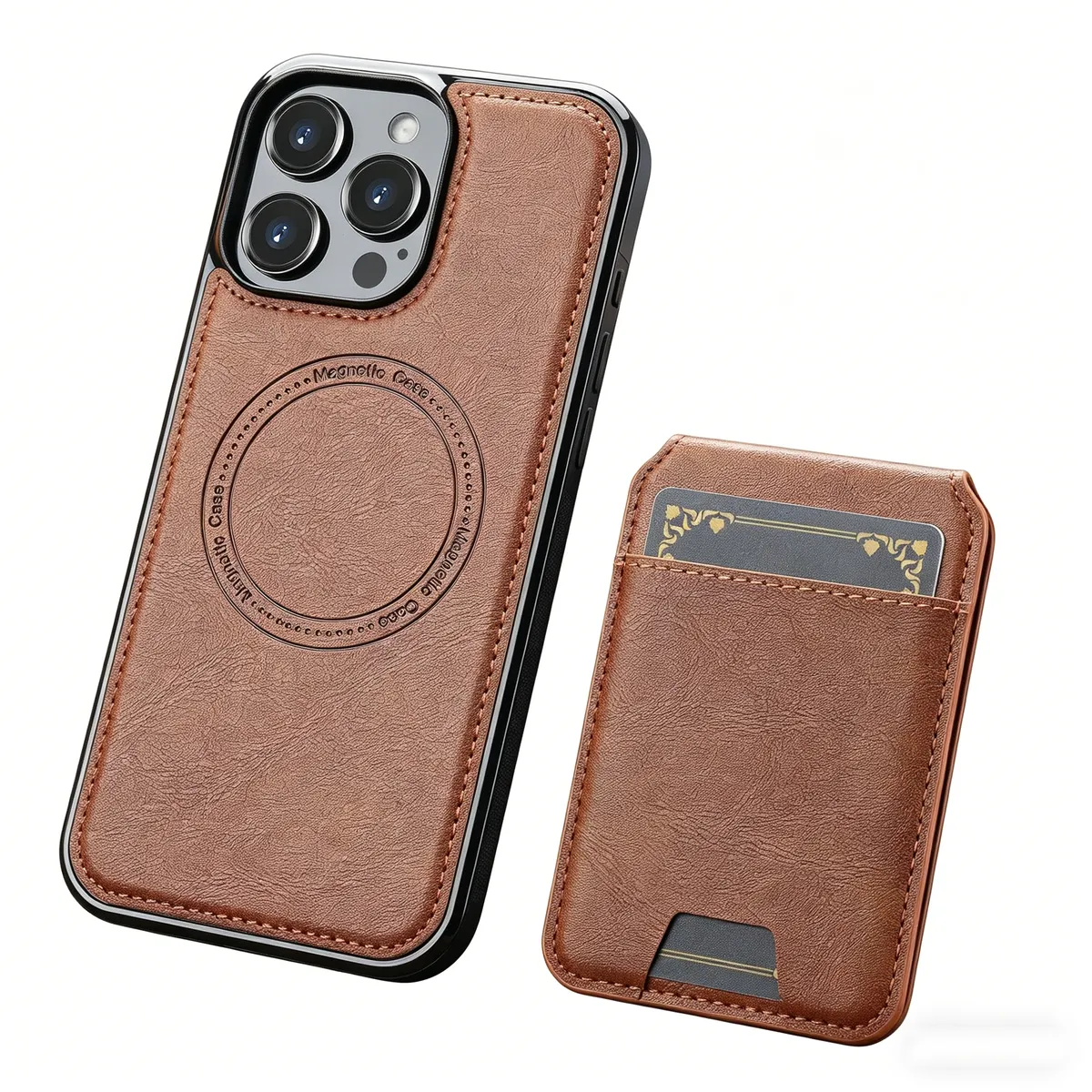 2-in-1 Detachable iPhone 17 Wallet Case, Compatible with MagSafe, Unisex