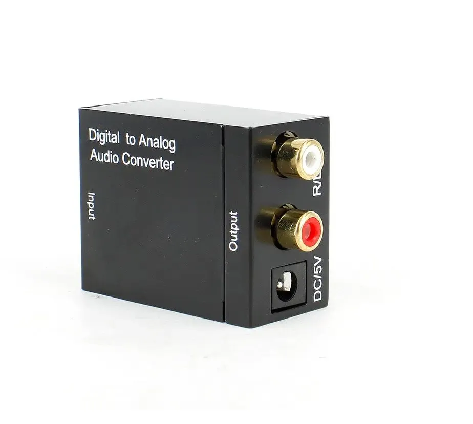 Audio Converter Digital to Analog Digital Coaxial or Toslink digital