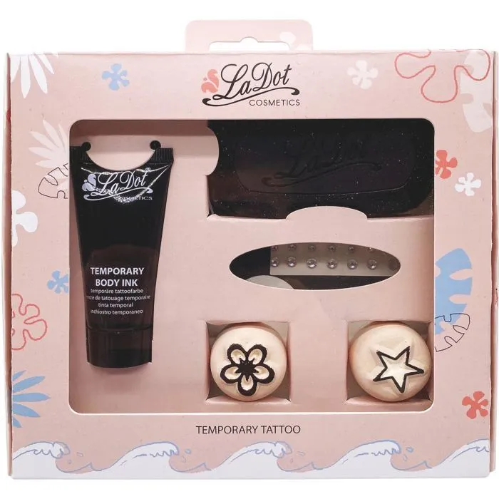 LaDot Temporary Tattoo Set With 2 Small Stones