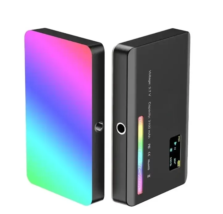 Mini LED Photography Light 2500-9000K, 3100mAh Battery, HSI Control