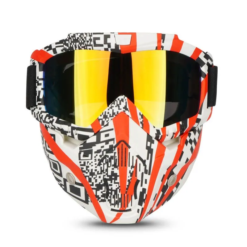 Full Face Motorcycle Gel Soft Paintball Airsoft Mask Game MAS228 Scared