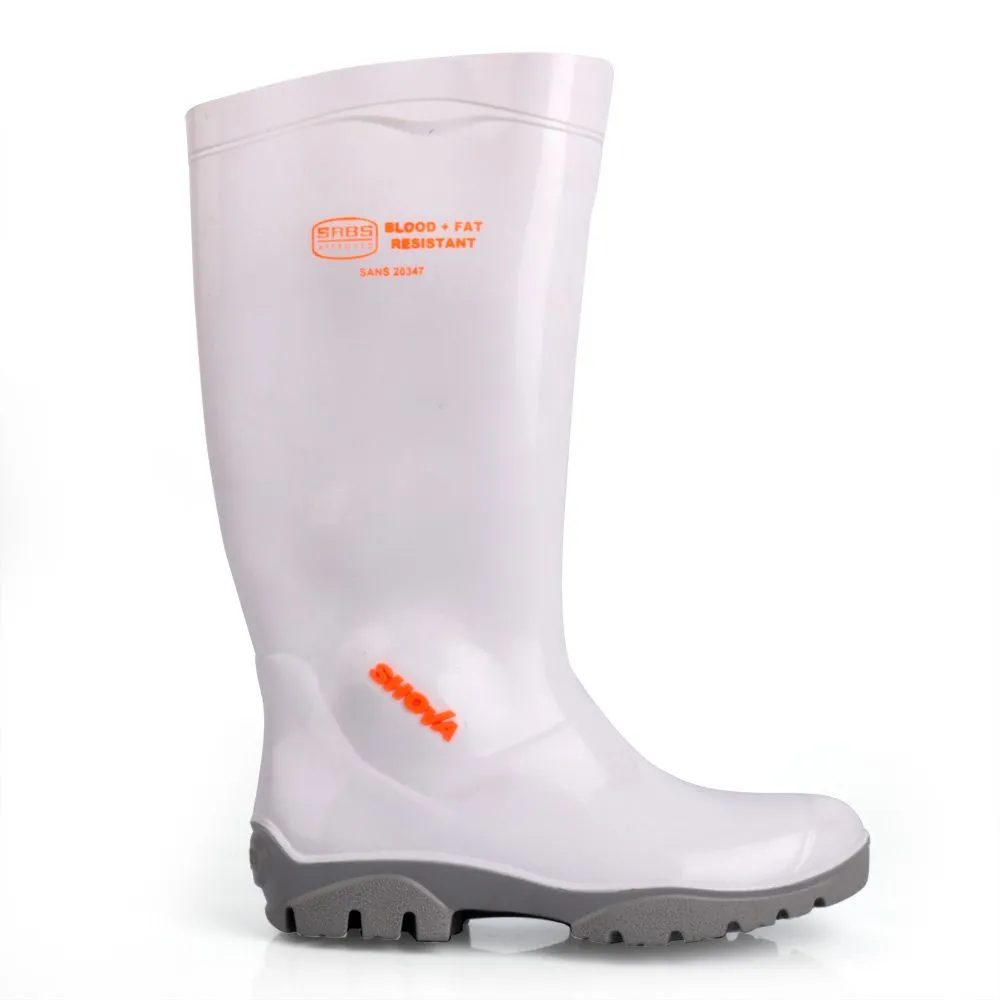 Neptun Shova White and Grey Gumboot