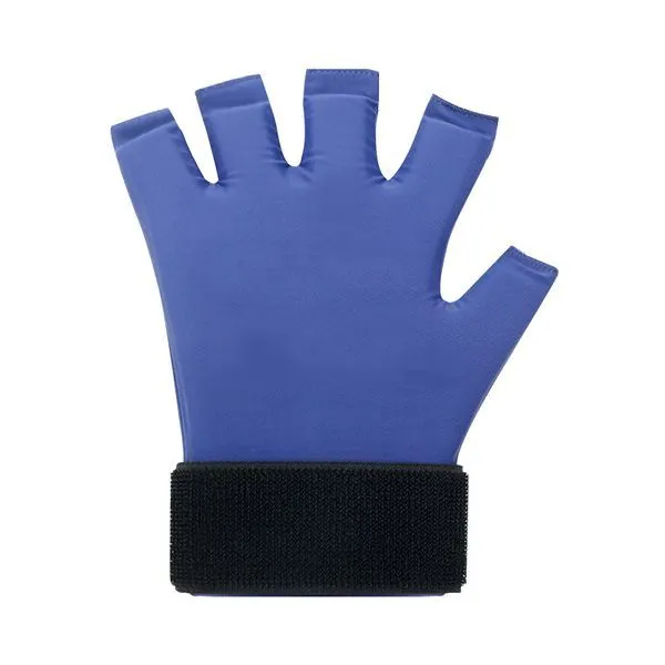 Blue Sports Shock Absorption Gel Ice Pack Gloves