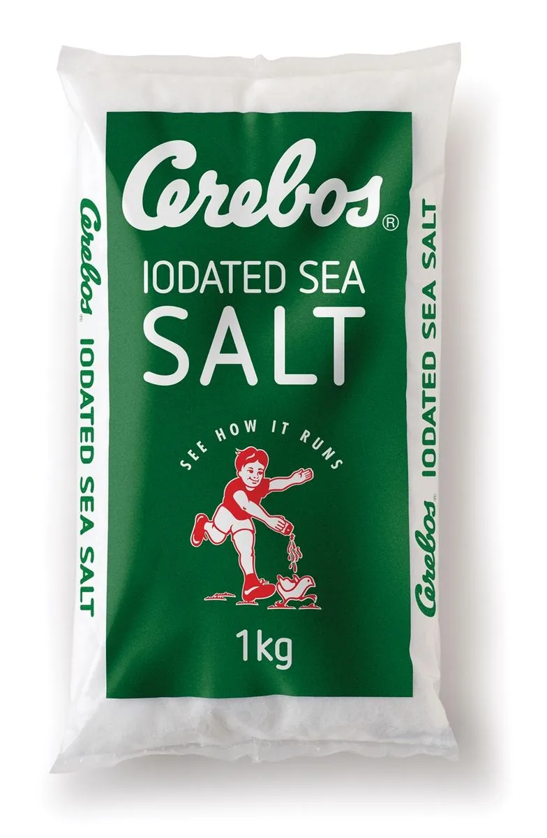 Cerebos Iodated Sea Salt 4 x 1kg