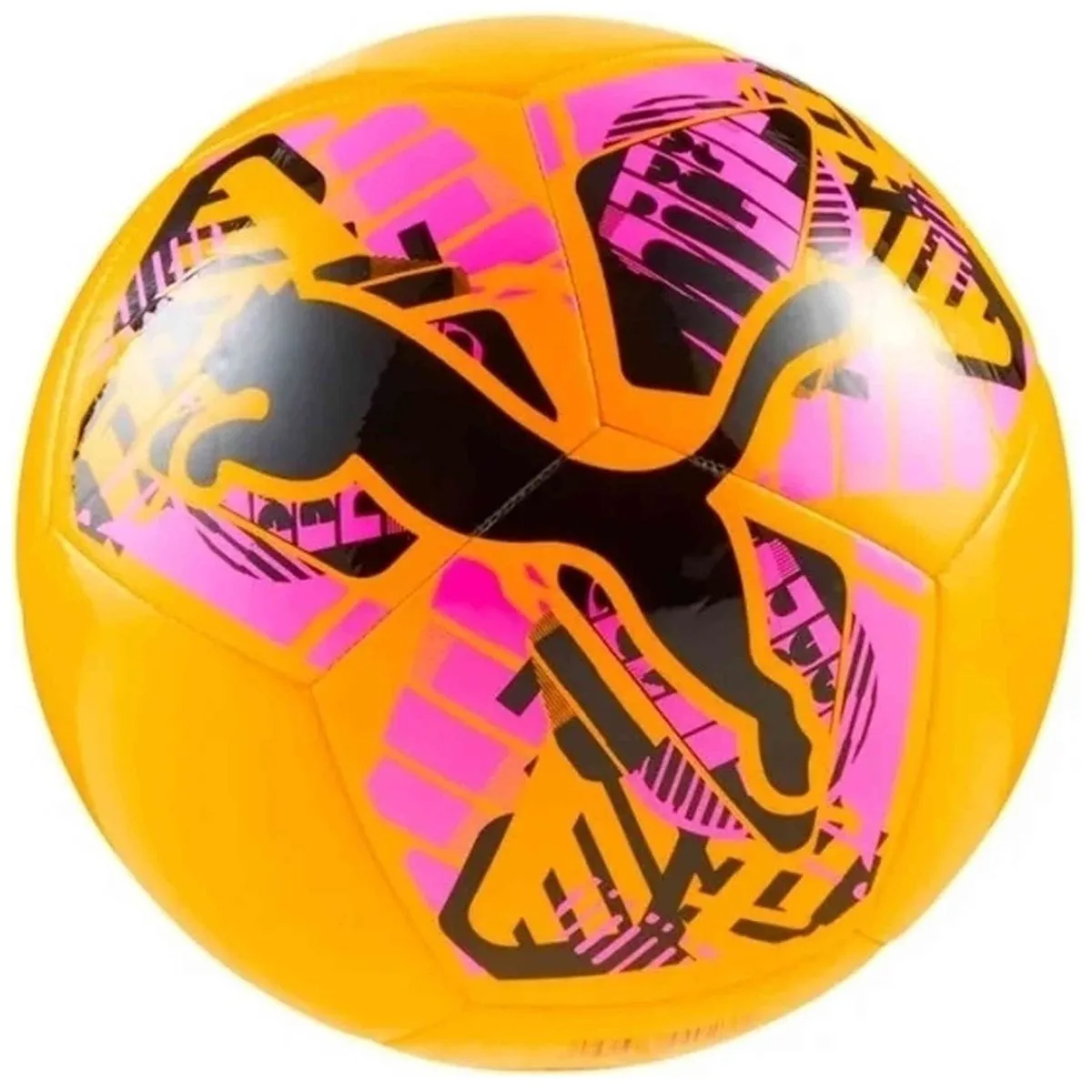 Puma Big Cat Football - Sun Stream/PUMA Black/Poison Pink - 5