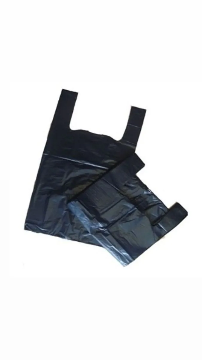Jumbo Plastic Bags - Set of 2 - 100 Piece - Black