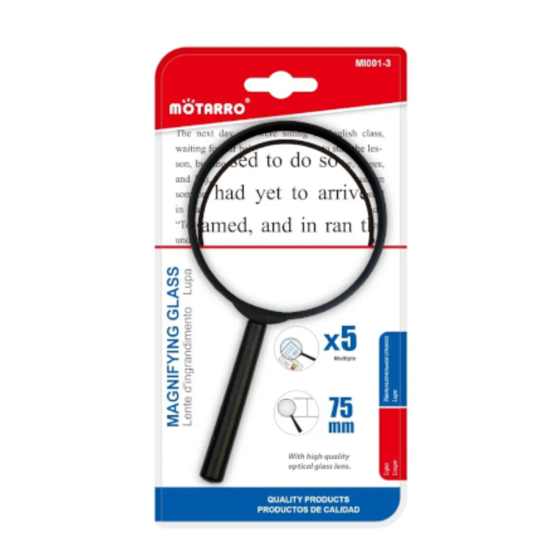 Motarro - Magnifying Glass - Black - 15cm