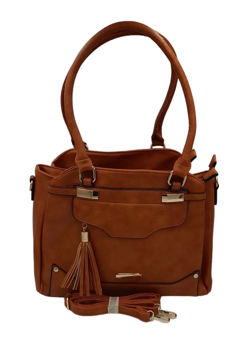 Exquisite Modern Tote Handbags for Women Ladies Bags Shoulder Bag - Brown