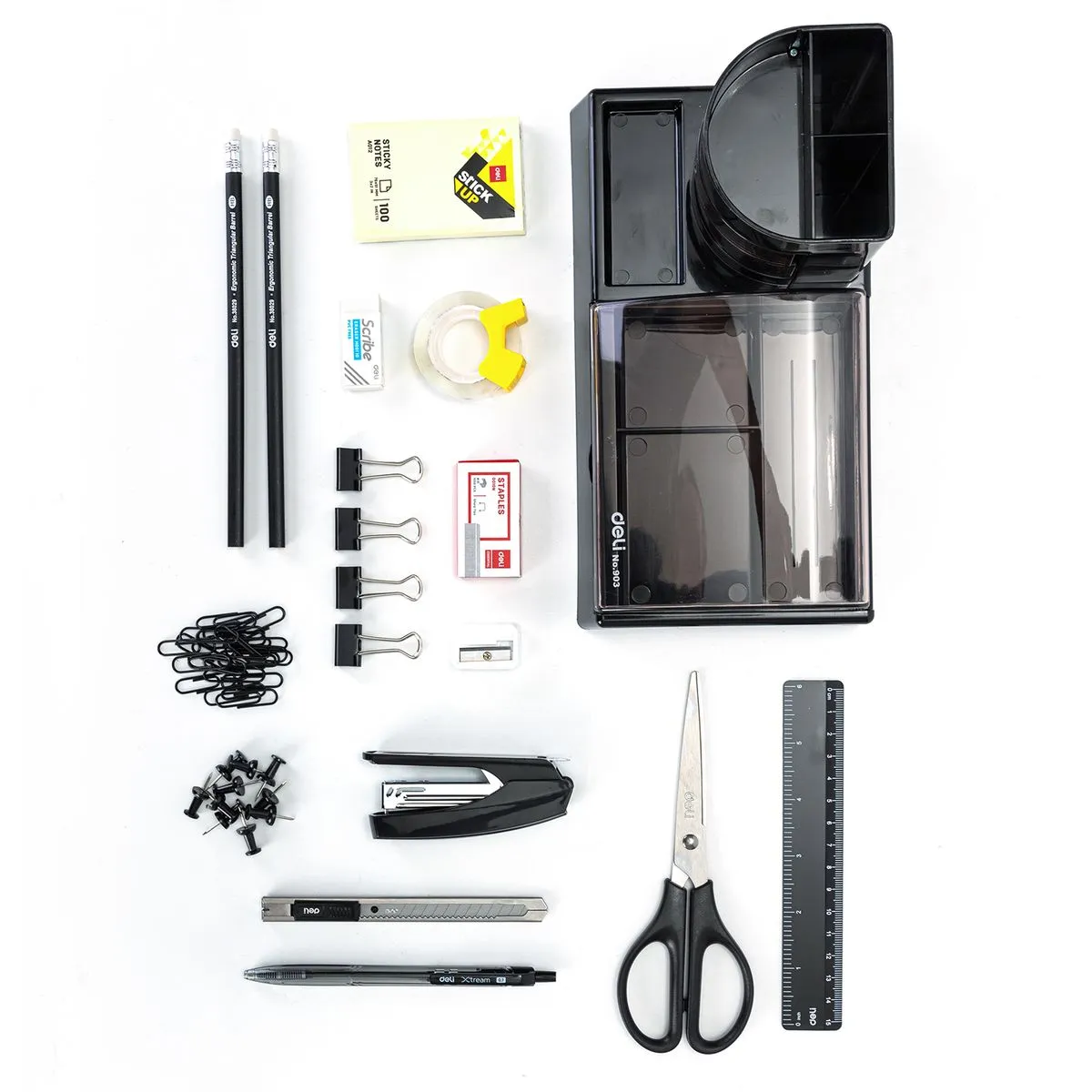 Deli 16-Piece School & Office Stationery Set