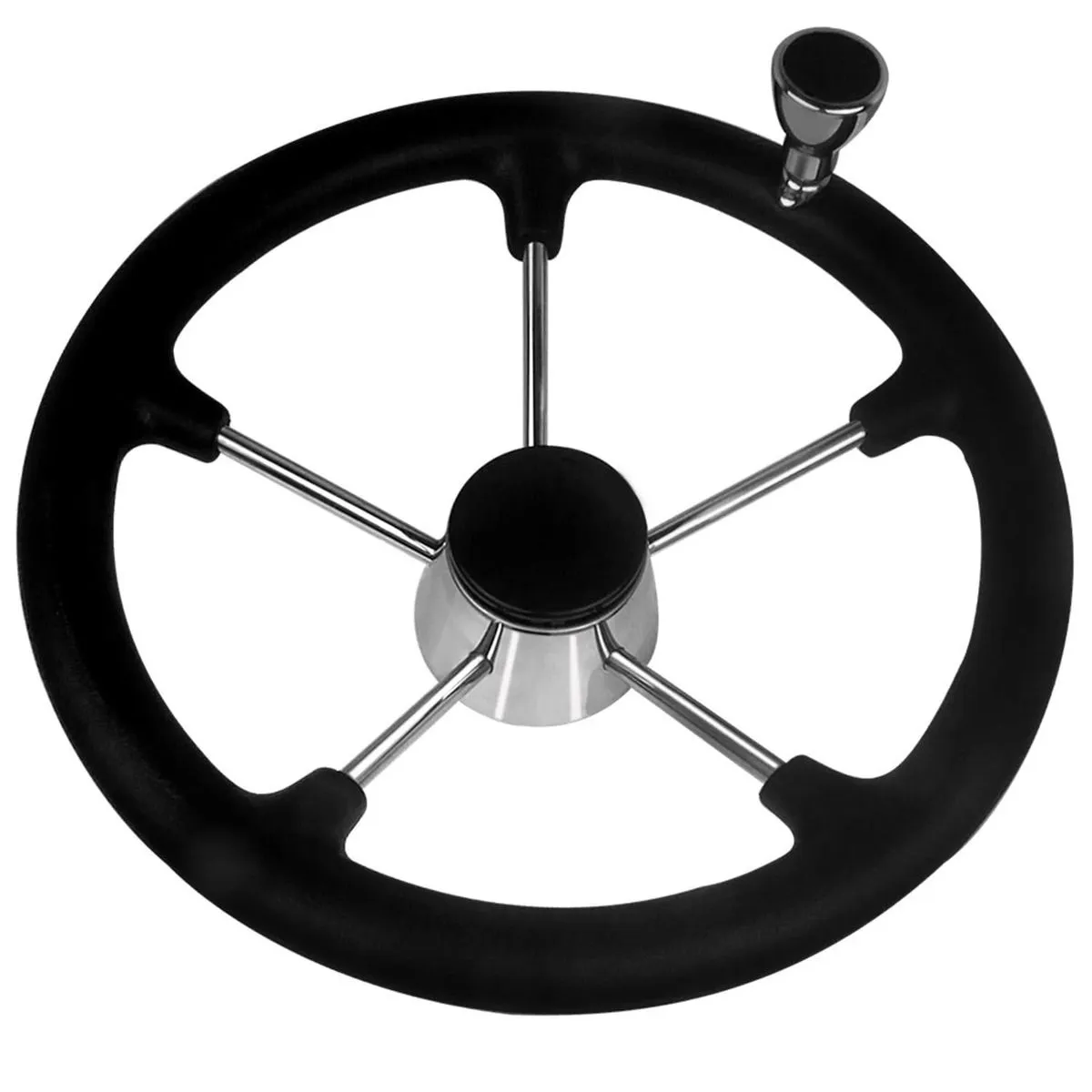 Stainless Steel Yacht Steering Wheel Foam Grip Booster Ball