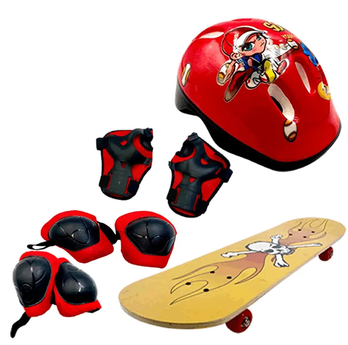 Urban Skateboard (70cm) With Protective Gear For Kids
