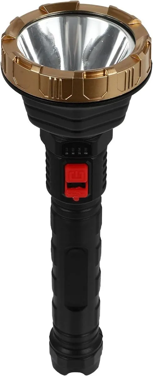 Portable High Brightness Zoomable Outdoor Flashlight USB Rechargeable
