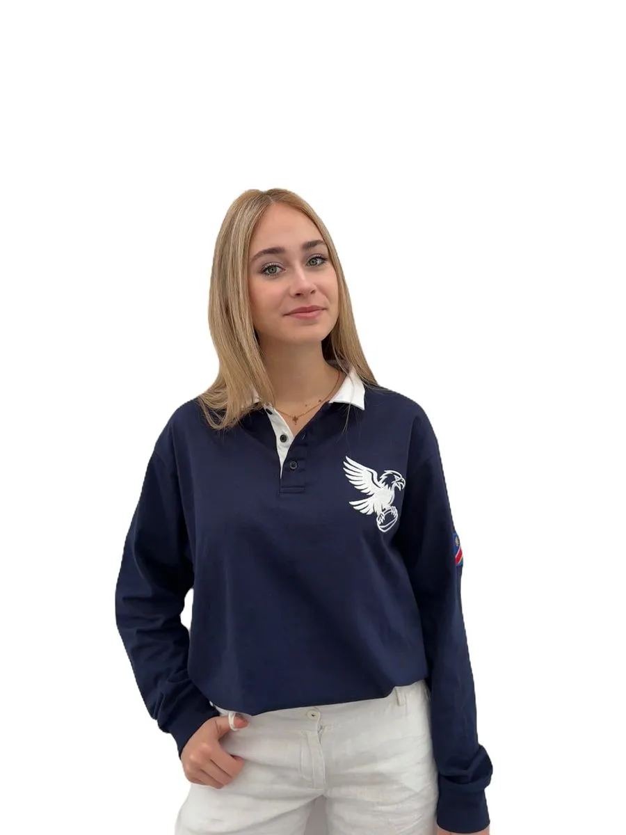 Vintage XV Rugby Supporters Jersey-Blue