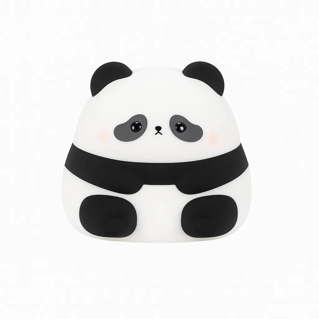 3D Silicone Dimmable Panda Night Lights USB Rechargeable