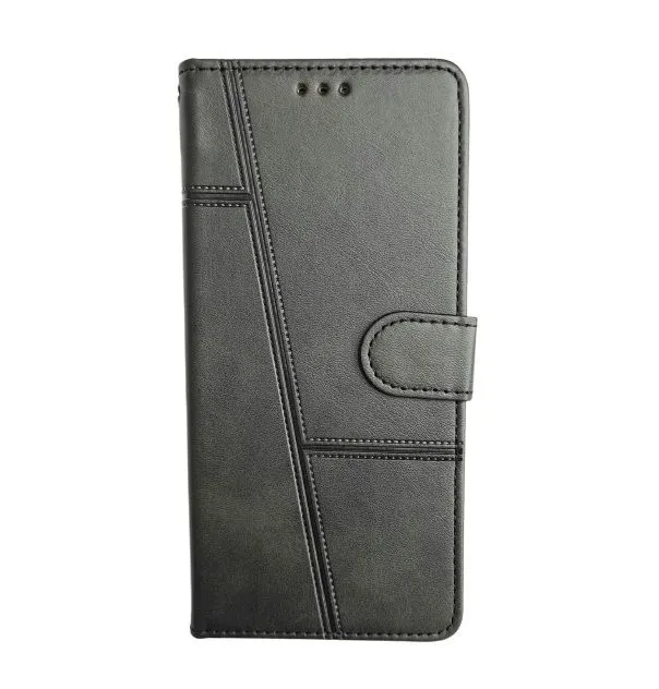 Hot Series Flip Wallet Leather Cover For Samsung A34 - Black