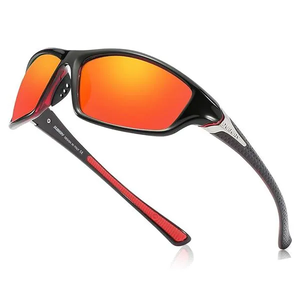 Mens Sports Polarized Sunglasses 100% UV Protection With Glasses Case - 2#