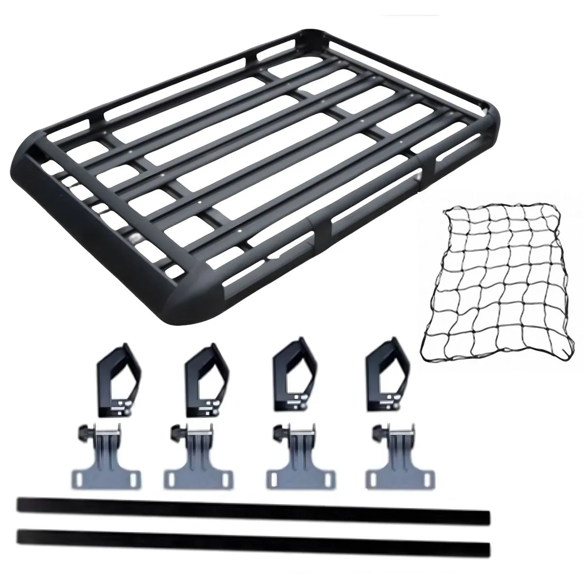 Universal Double-Layer Aluminum Roof Rack, Luggage Basket for SUV/Truck - 127CM*90CM