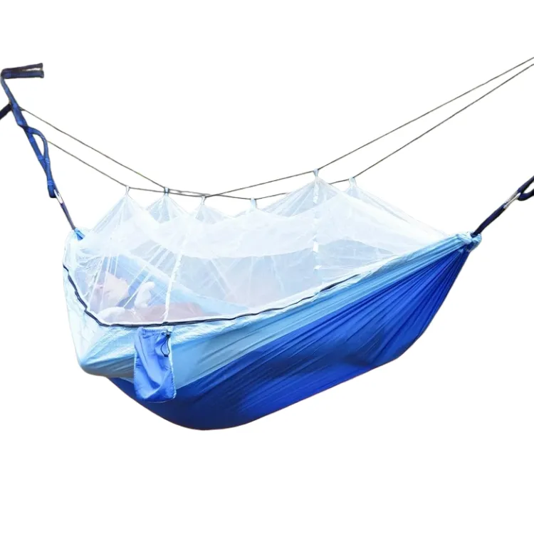 Outdoor Double Hammock with Protective Mesh, Travel Anti-mosquito Hammock