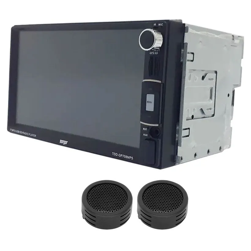 Targa MP5 Double Din Media Player With Bluetooth & GPS & Evo Tweeters