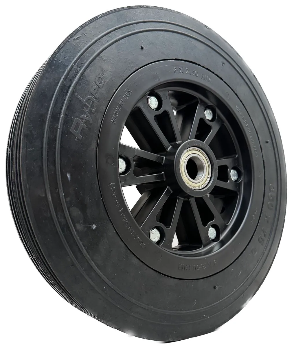 350x75 Heavy Duty Rubber Wheelbarrow Wheel