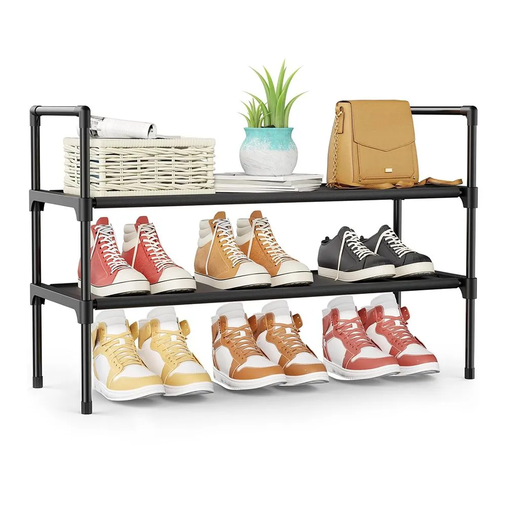 REDISSON Tiered Shoe Organizer-Compact Entryway&Closet Shoe Rack Shoe Shelf - 2-tier